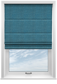 Jakarta, Blue Jay - Twist&Fit Roman Blind